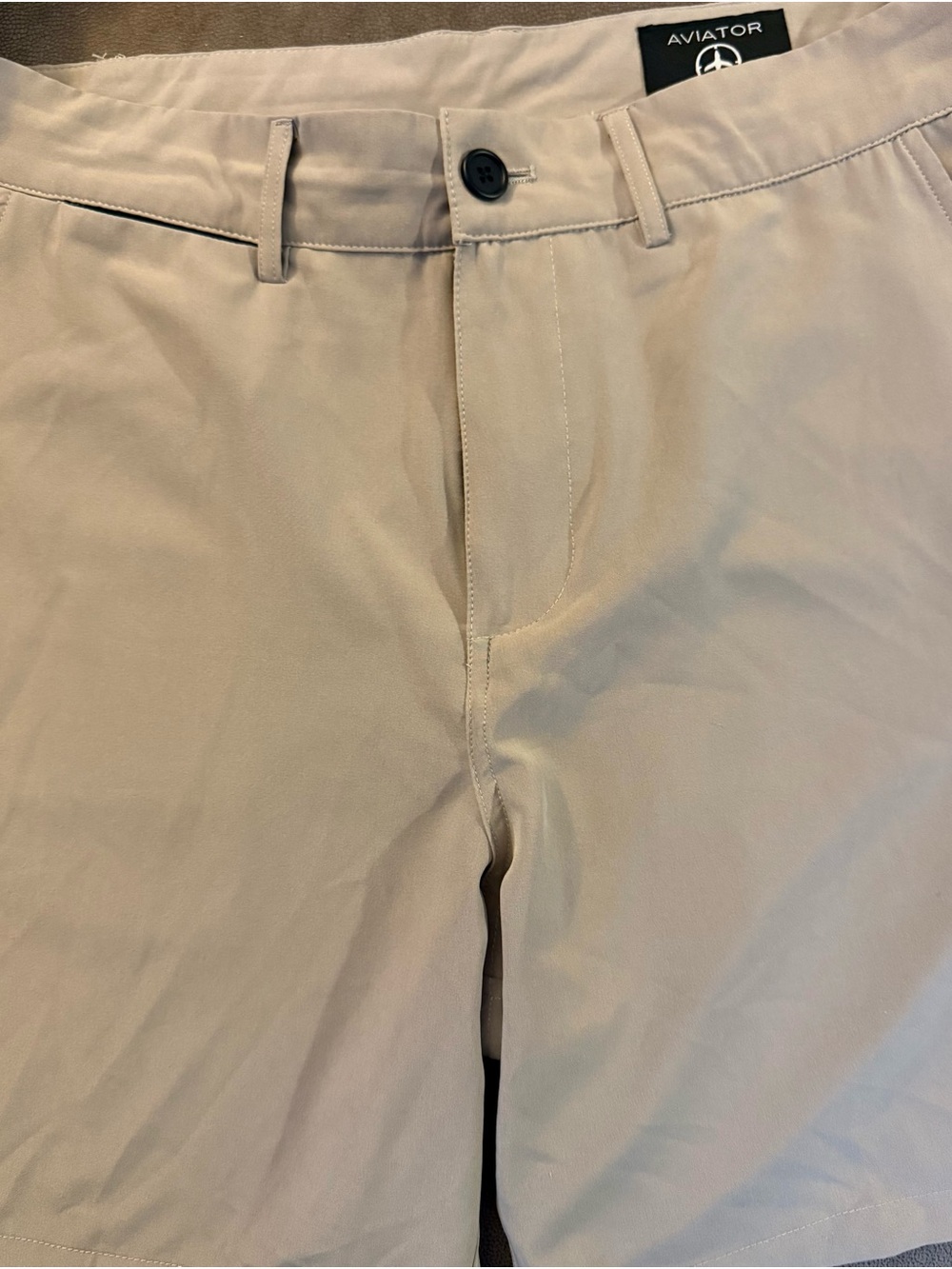 Aviator Khaki Performance Shorts Travel Shorts
